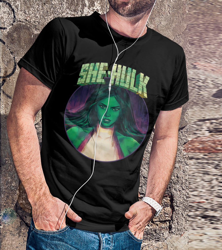 Marvel She Hulk Powers Of A Girl Bold Heroic T-Shirt