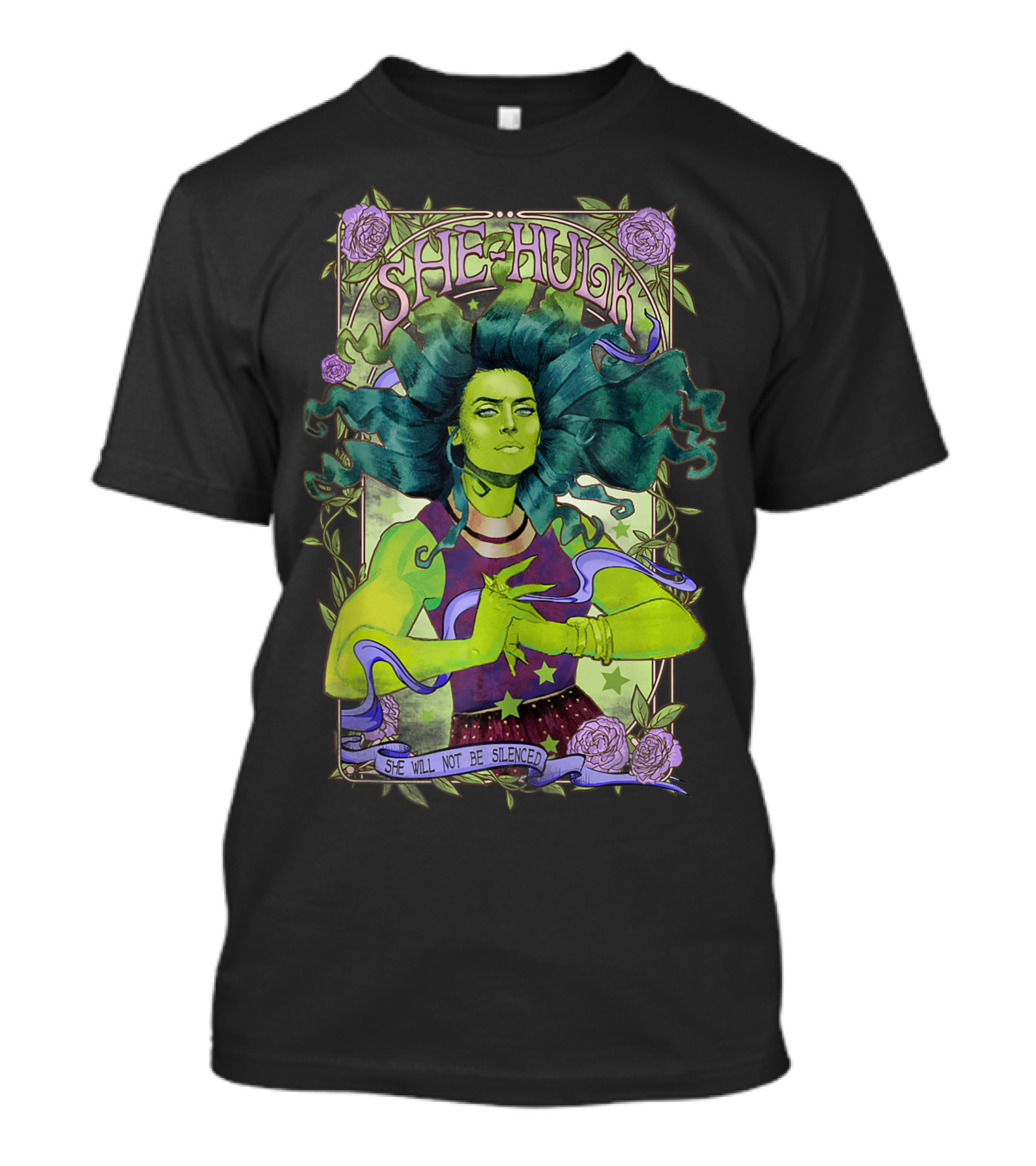 She Hulk She Will Not Be Silenced Rock N Roll T-Shirt