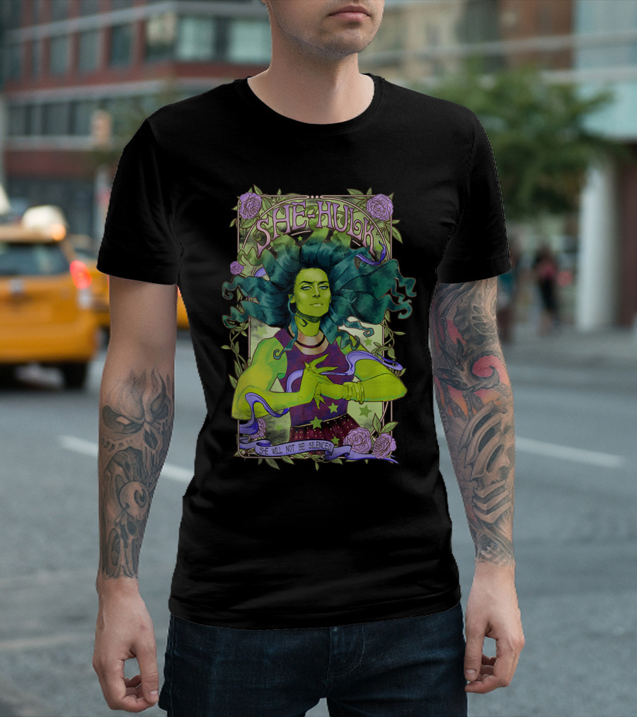 She Hulk She Will Not Be Silenced Rock N Roll T-Shirt
