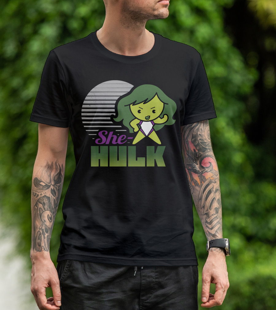 Marvel She-Hulk Strong Cute Kawaii T-Shirt