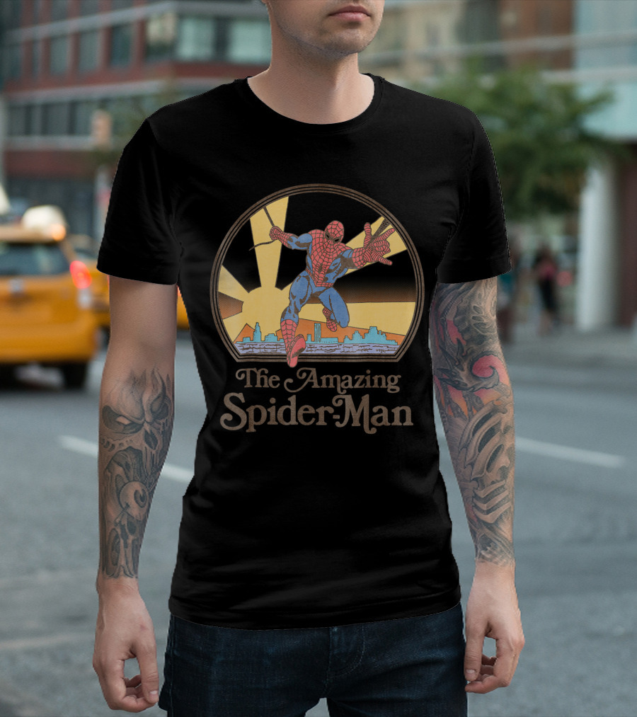 The Amazing Spider-Man Vintage 70s Marvel T-Shirt