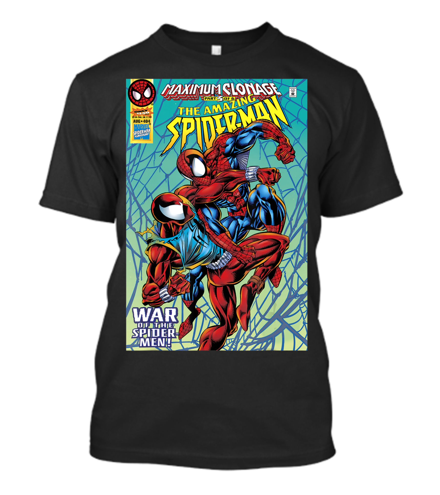 Maximum Clonage War Of The Spider-Men The Amazing Spider-Man Comic Cover T-Shirt