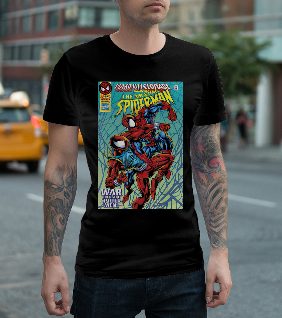Maximum Clonage War Of The Spider-Men The Amazing Spider-Man Comic Cover T-Shirt