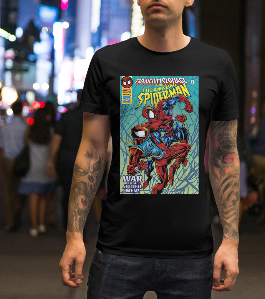 Maximum Clonage War Of The Spider-Men The Amazing Spider-Man Comic Cover T-Shirt