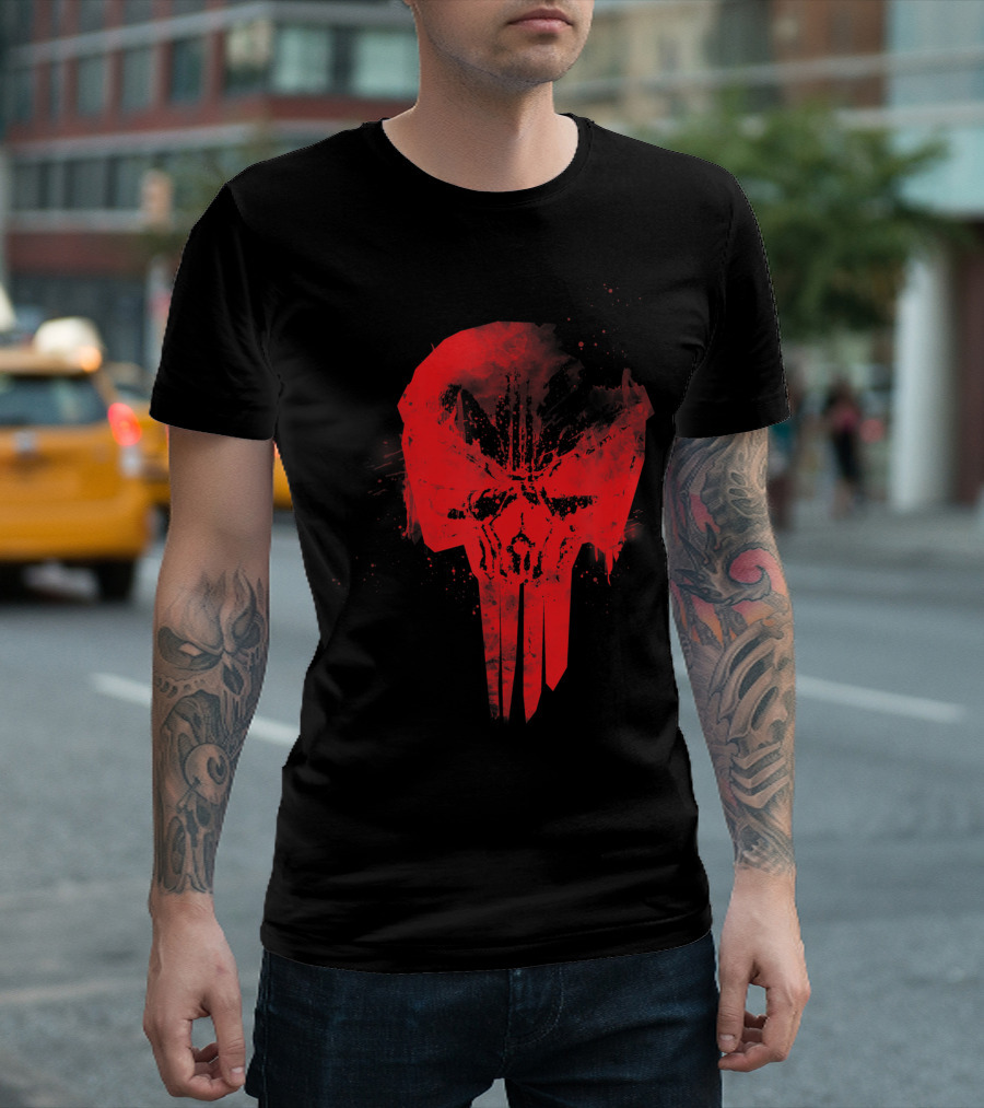 Marvel Punisher Red Skull T-Shirt