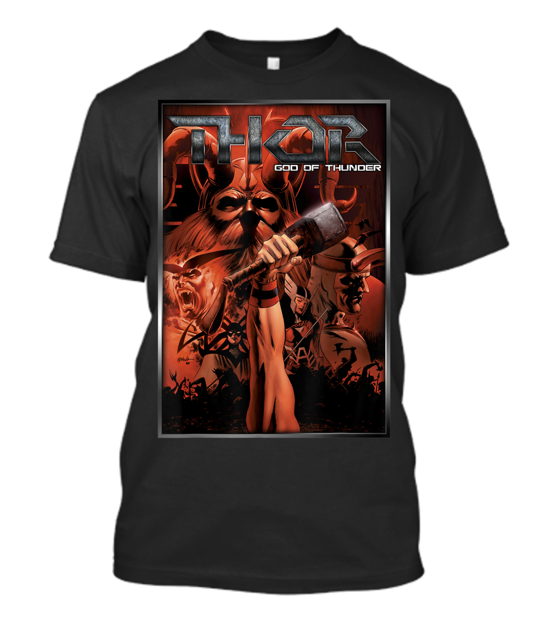 Thor God Of Thunder Epic Heroic Red Power T-Shirt