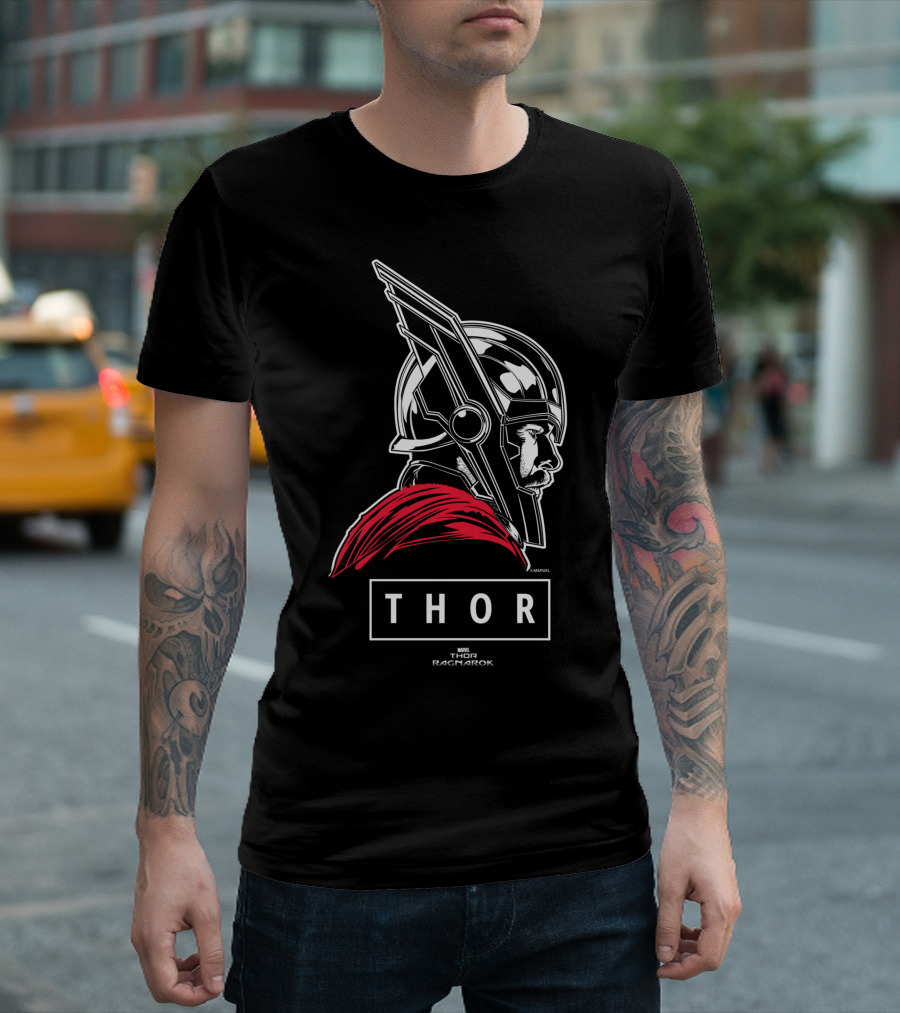 Marvel Thor Ragnarok Helmet Profile T-Shirt