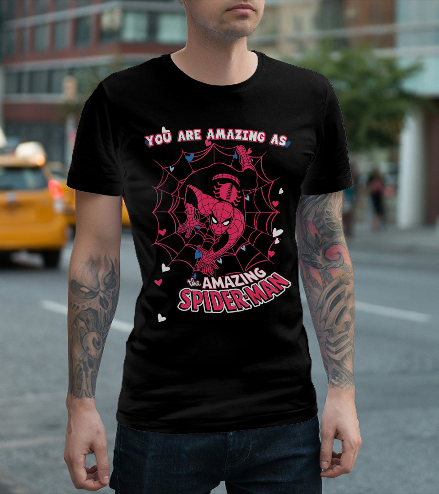 You Are Amazing As The Amazing Spider-Man Valentine's Day Marvel T-Shirt