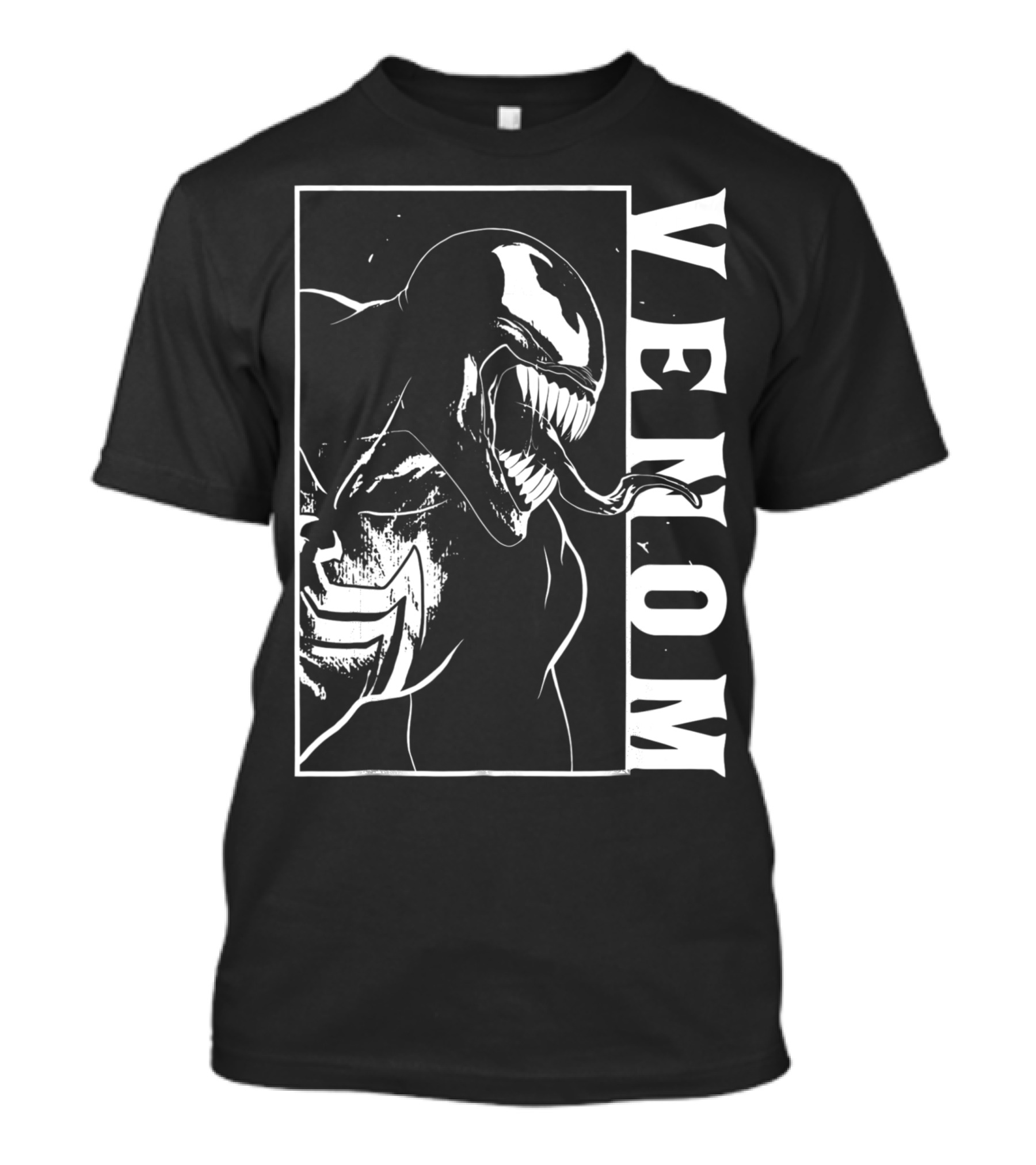Venom Marvel Side View Tongue Out T-Shirt