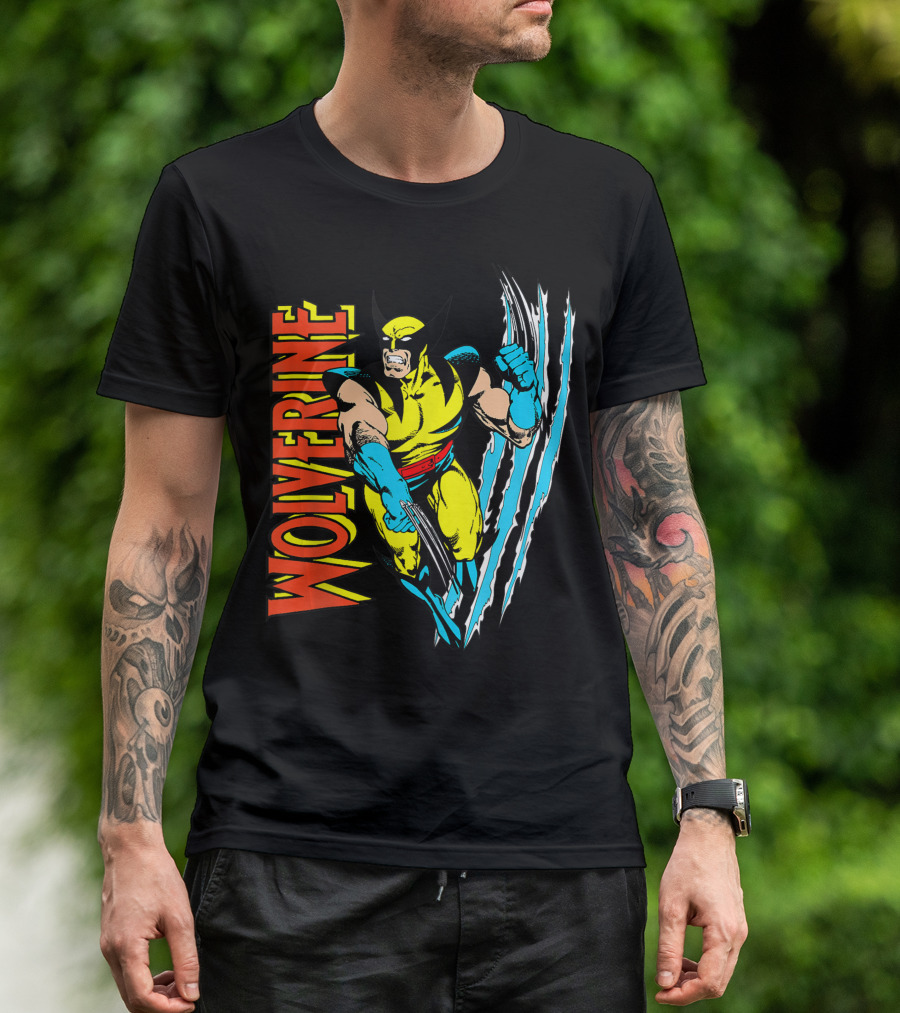 Wolverine Classic Marvel Claw Slash T-Shirt