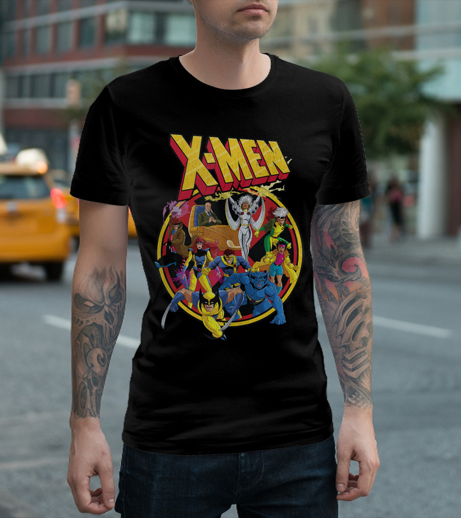 X-Men 90s Animated Series Iconic Marvel Characters T-Shirt