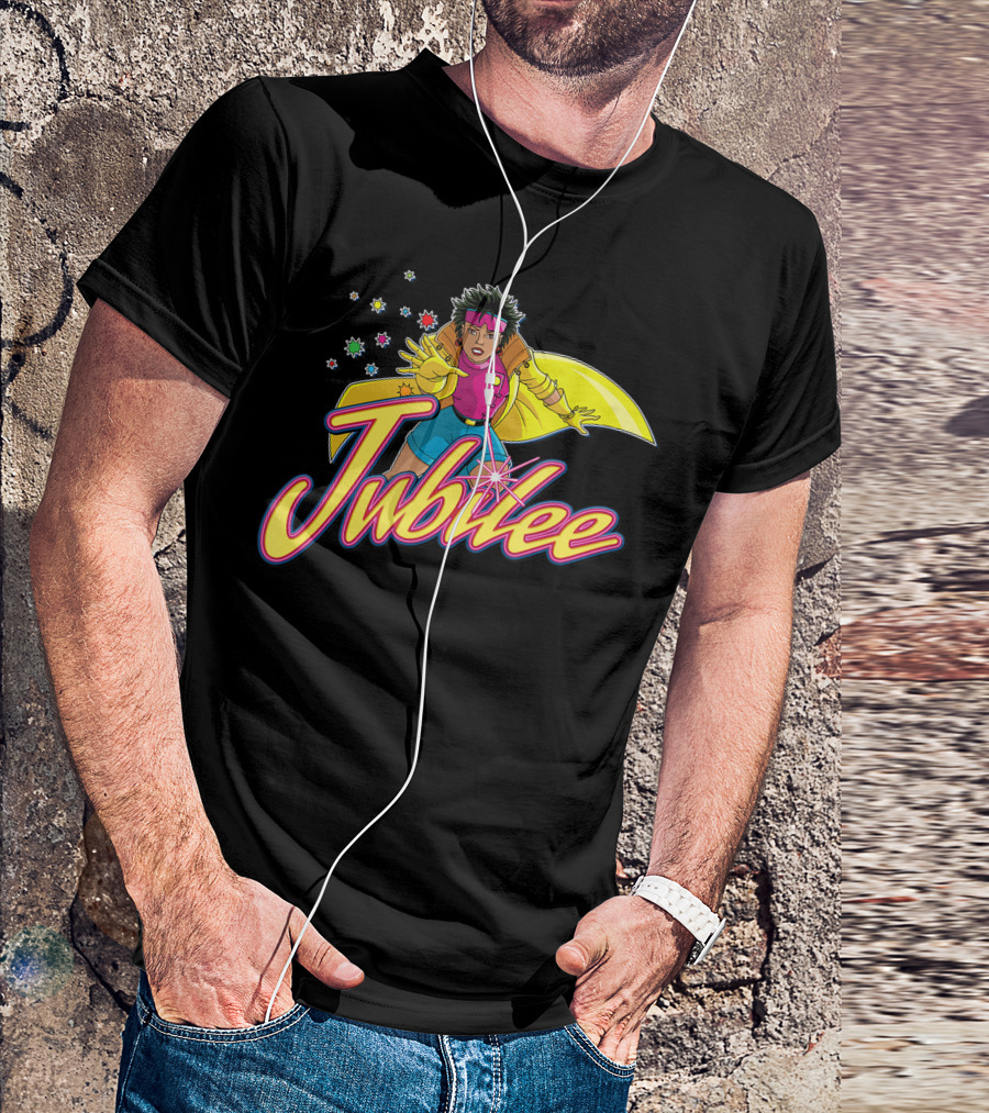 Jubilee Marvel X-Men 90s Style Retro T-Shirt