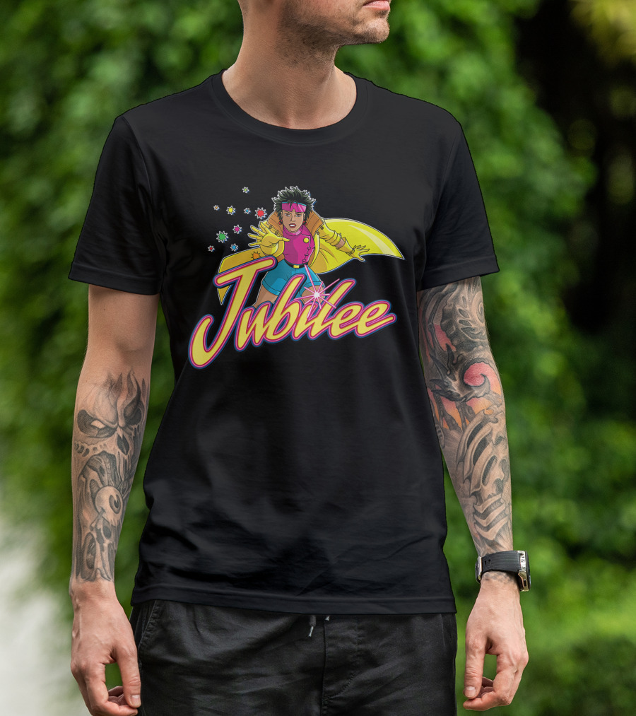 Jubilee Marvel X-Men 90s Style Retro T-Shirt