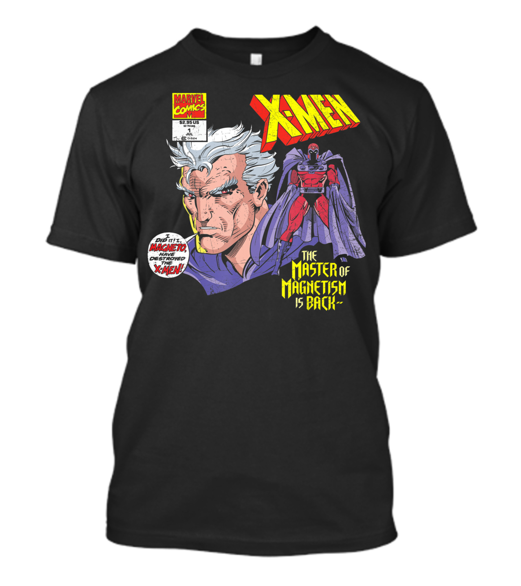 Marvel Comics X-Men The Master Of Magnetism Is Back Magneto Destroyed X-Men T-Shirt