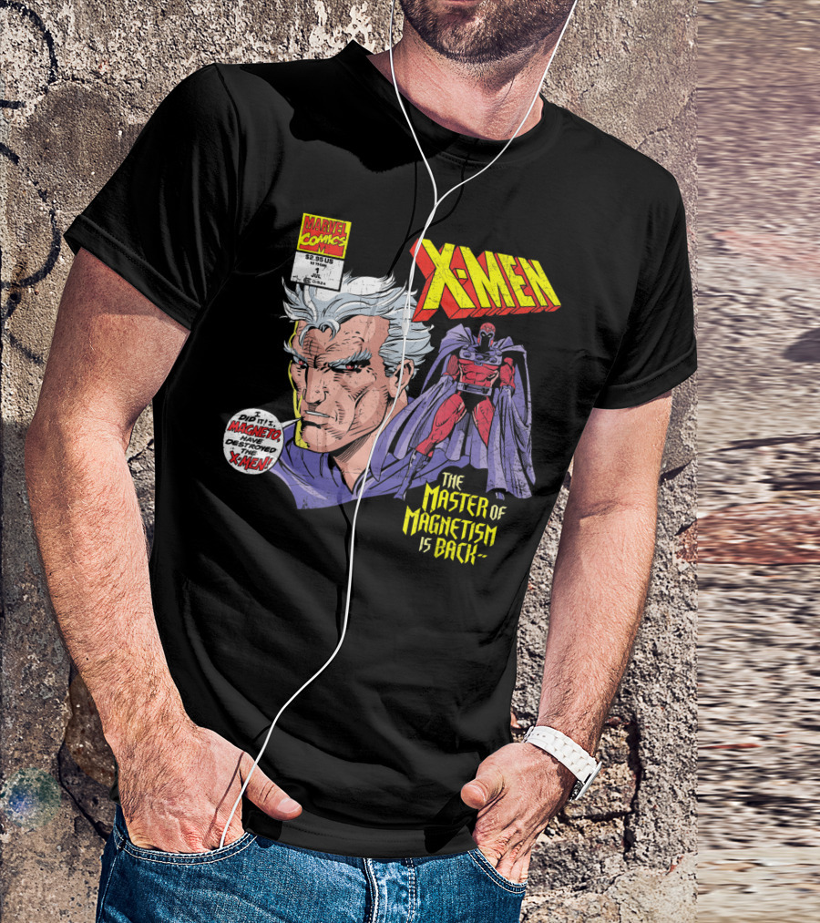 Marvel Comics X-Men The Master Of Magnetism Is Back Magneto Destroyed X-Men T-Shirt