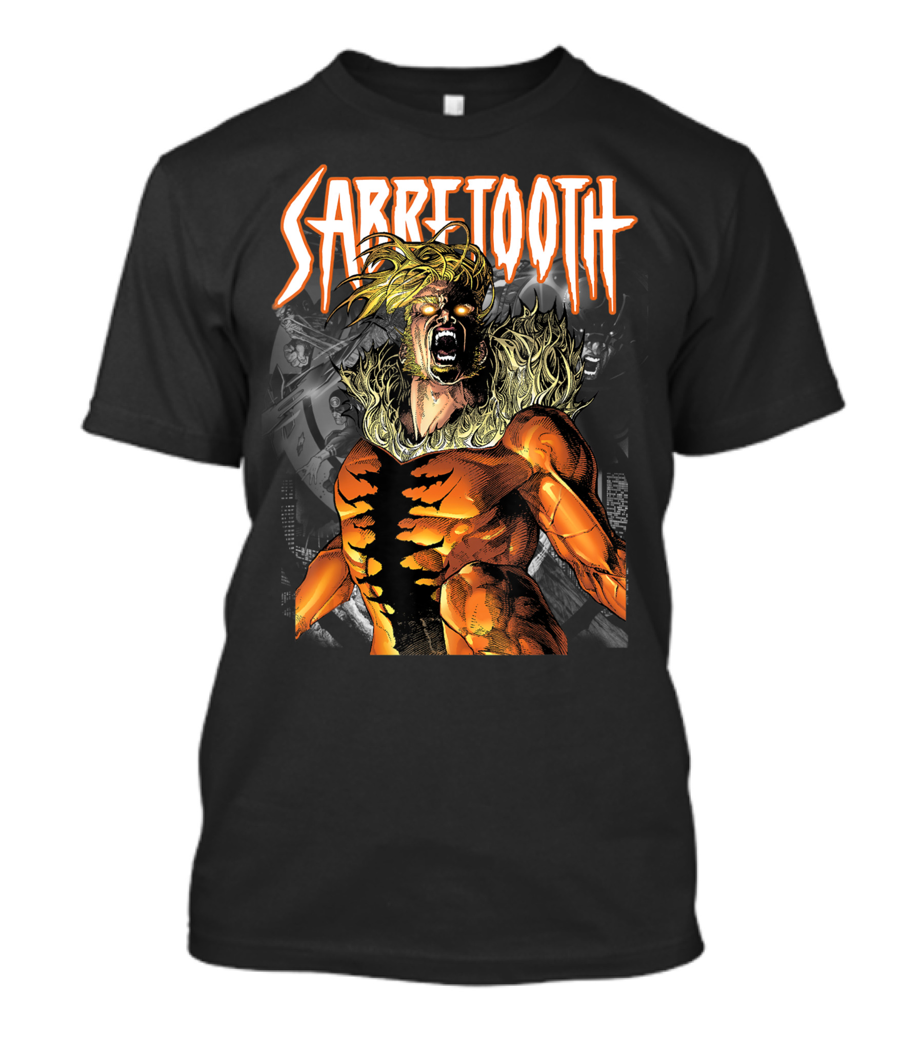 Sabretooth Marvel X-Men Release Inner Beast Fiery T-Shirt
