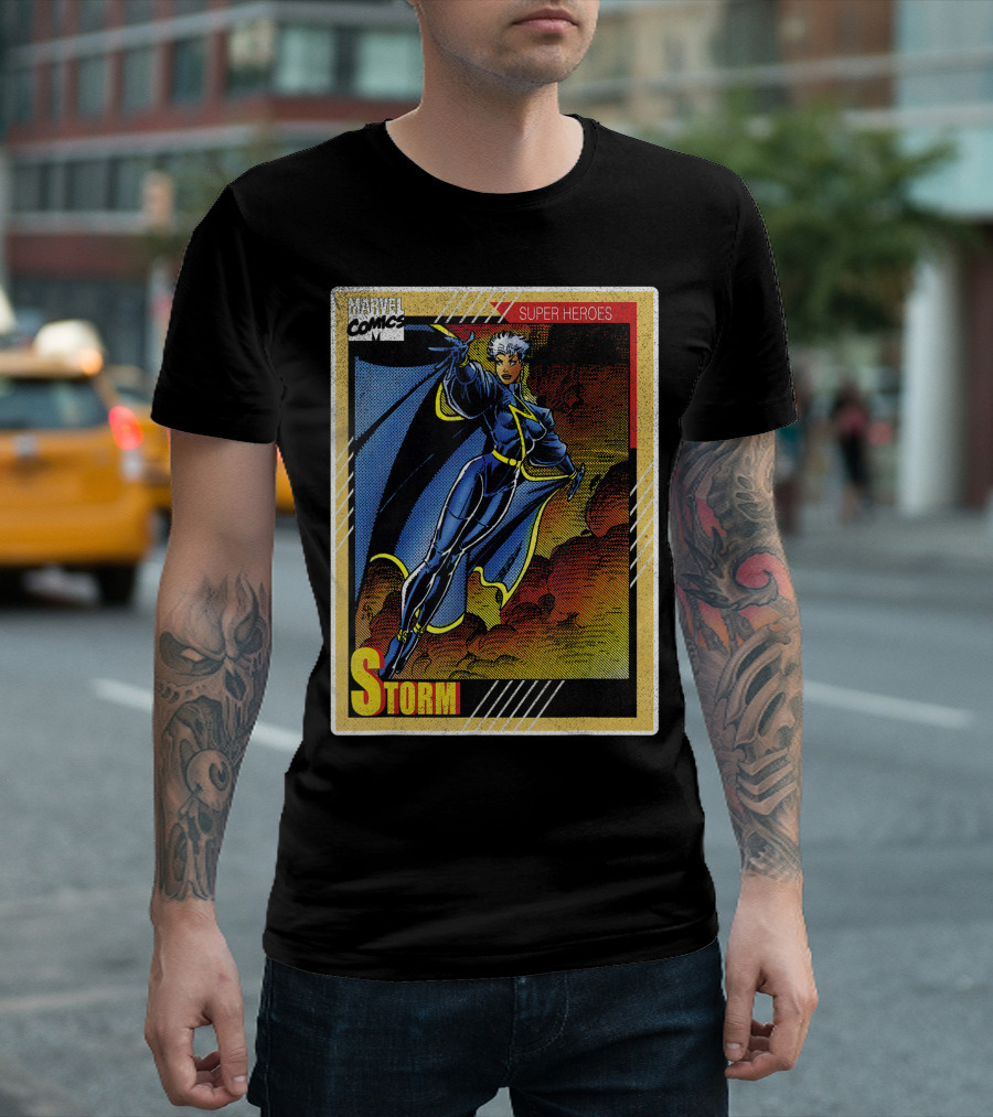 Marvel Comics Super Heroes X-Men Storm Vintage Playing Card T-Shirt