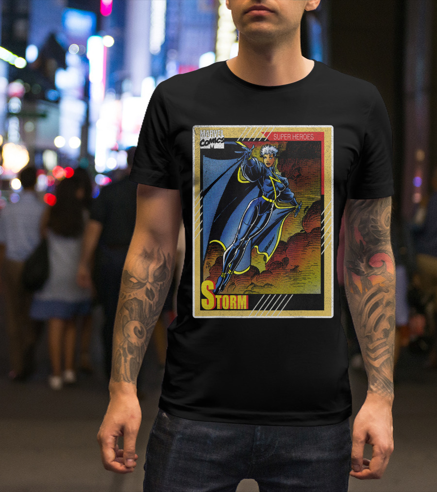 Marvel Comics Super Heroes X-Men Storm Vintage Playing Card T-Shirt