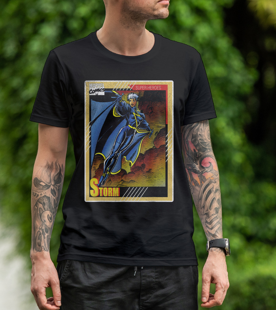 Marvel Comics Super Heroes X-Men Storm Vintage Playing Card T-Shirt