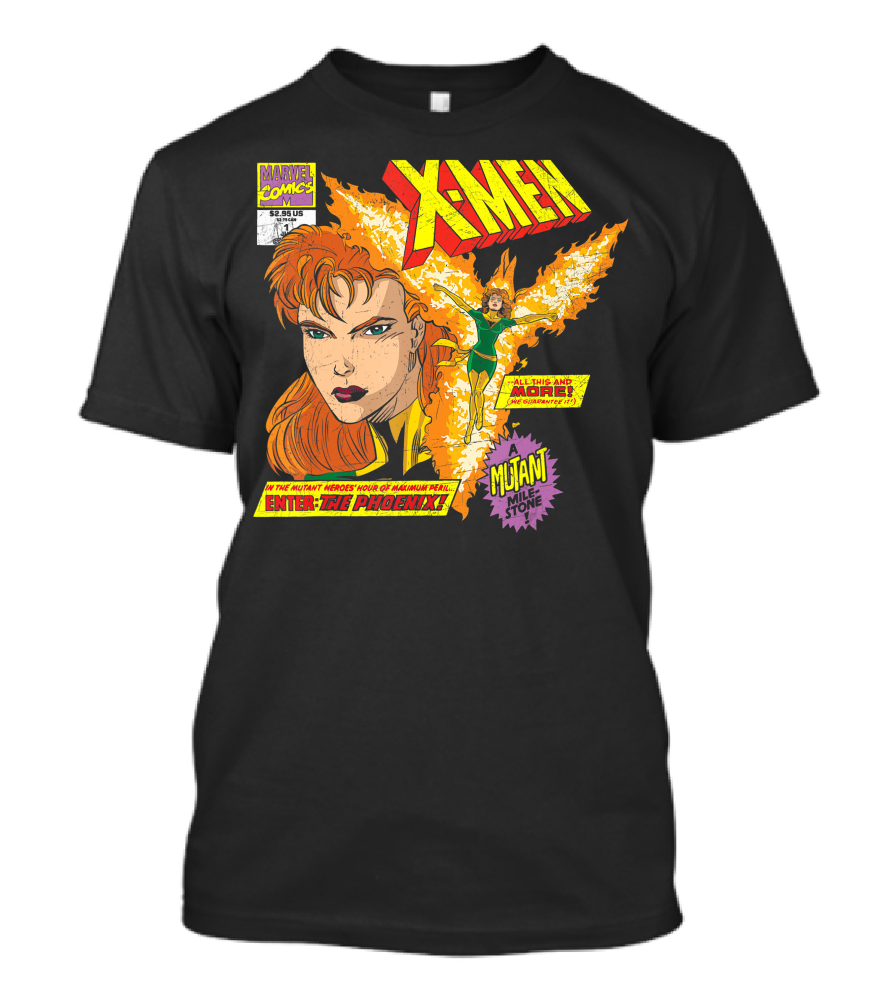 Marvel X-Men Enter The Phoenix Mutant Milestone Jean Grey Comic T-Shirt