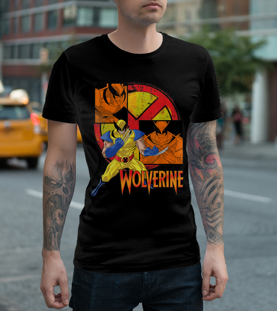 Wolverine X Men Collage Panel Marvel Classics T-Shirt