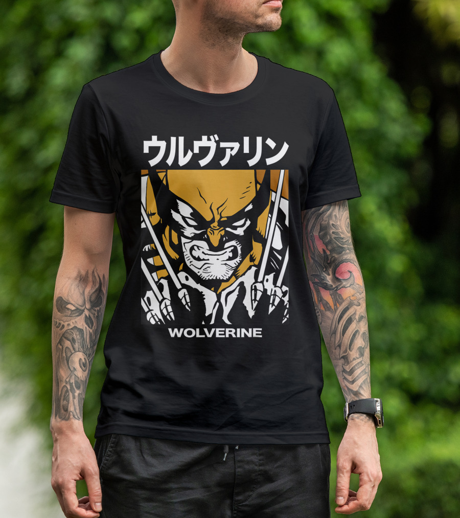 Wolverine X-Men Kanji Claws T-Shirt