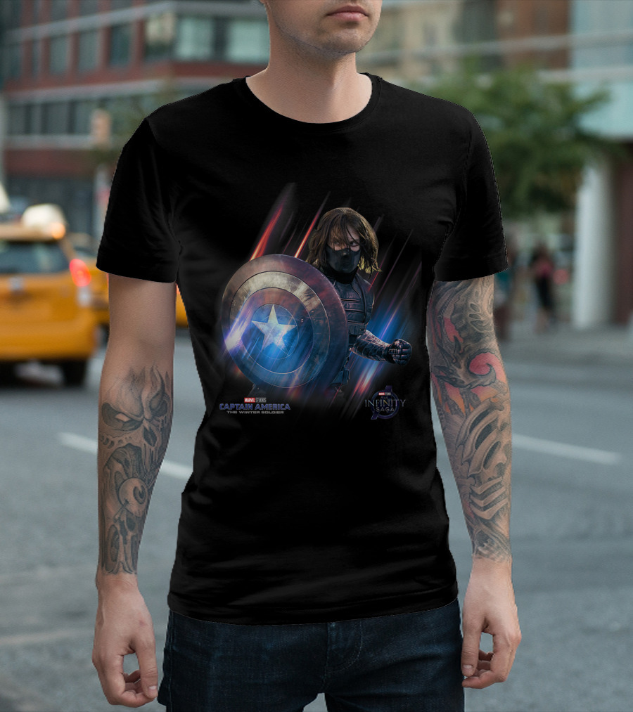 Marvel Studios Captain America The Winter Soldier Infinity Saga T-Shirt
