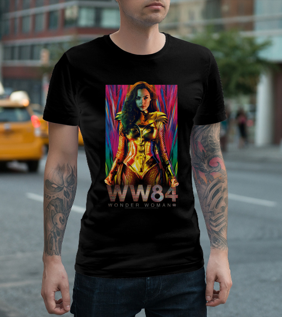 WW84 Wonder Woman Golden Warrior Vibrant Armor Heroine T-Shirt
