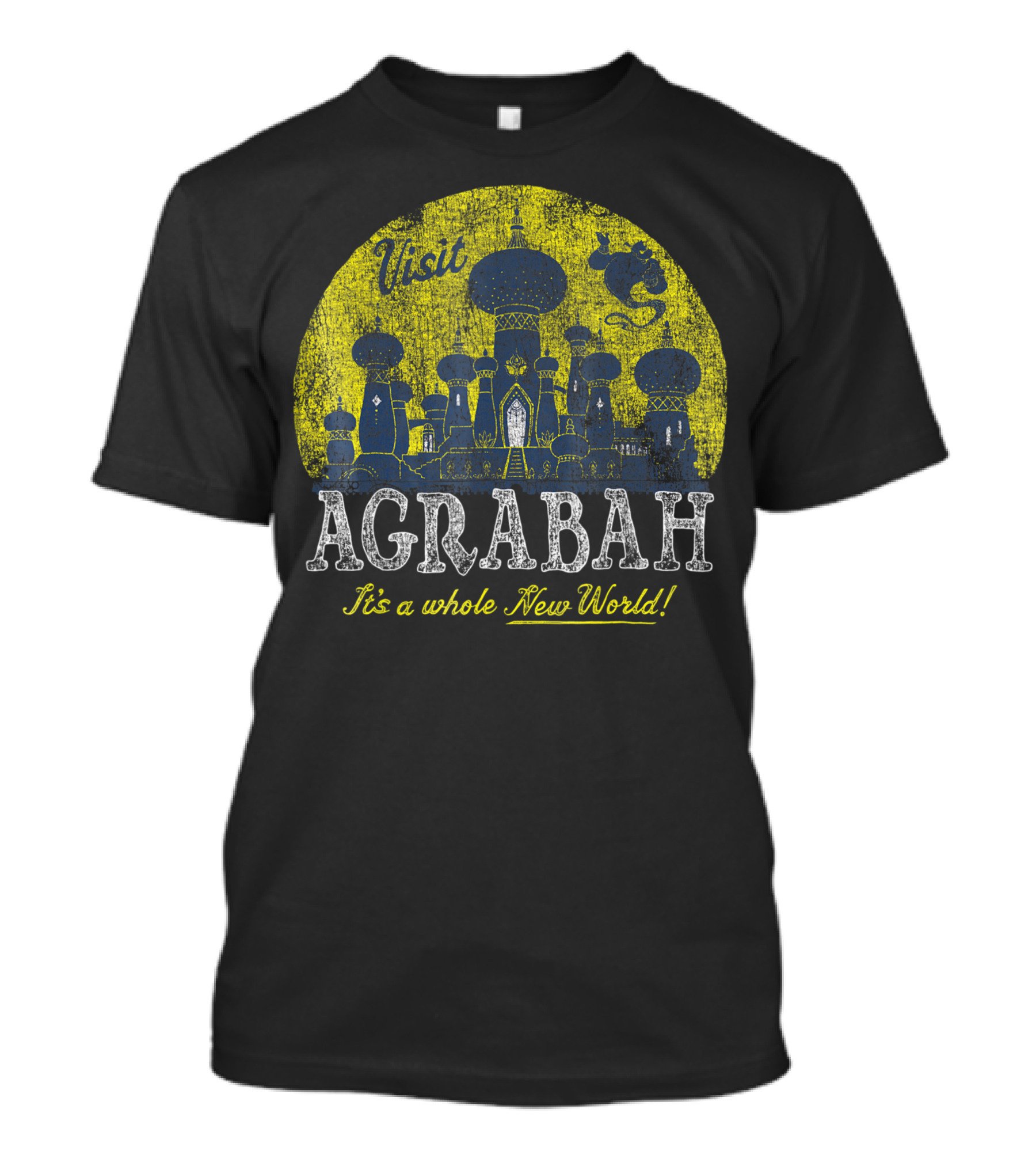 Visit Agrabah It's A Whole New World With Aladdin Genie T-Shirt