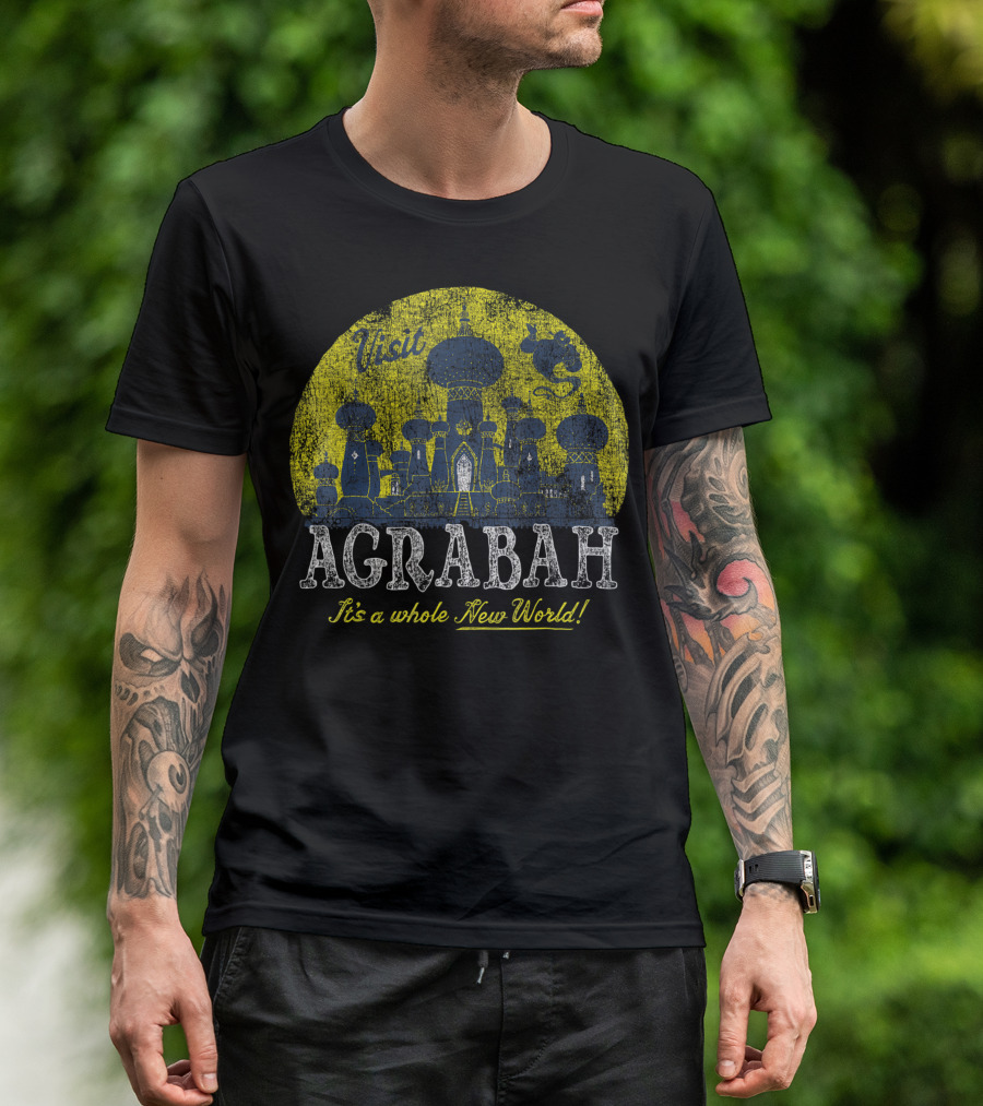 Visit Agrabah It's A Whole New World With Aladdin Genie T-Shirt