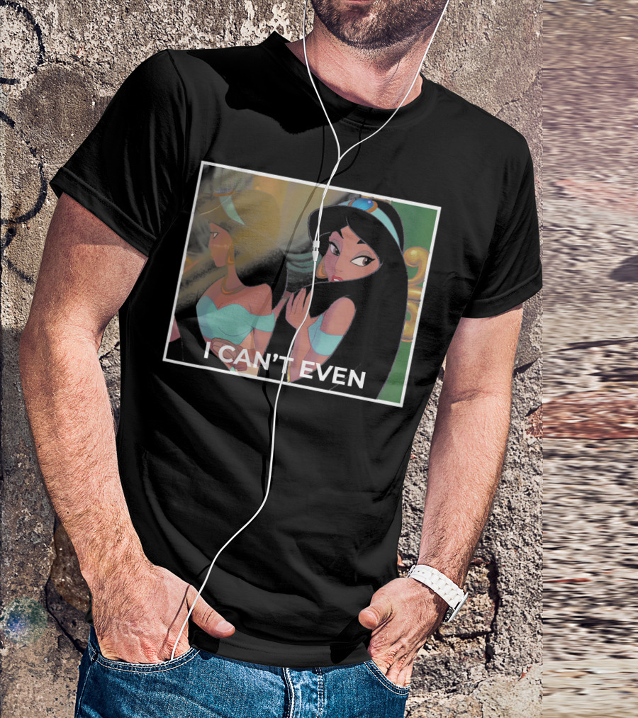Disney Aladdin Jasmine Mirror Reflection I Can't Even T-Shirt