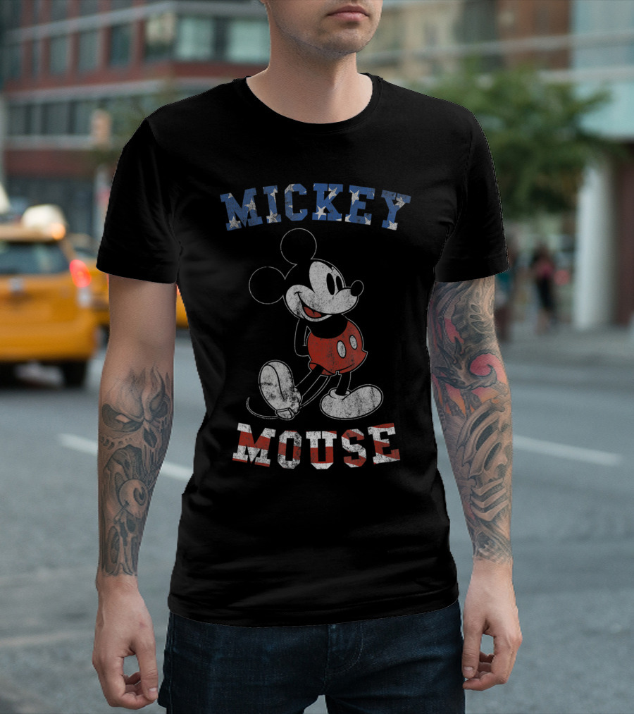 Mickey Mouse Americana Flag T-Shirt