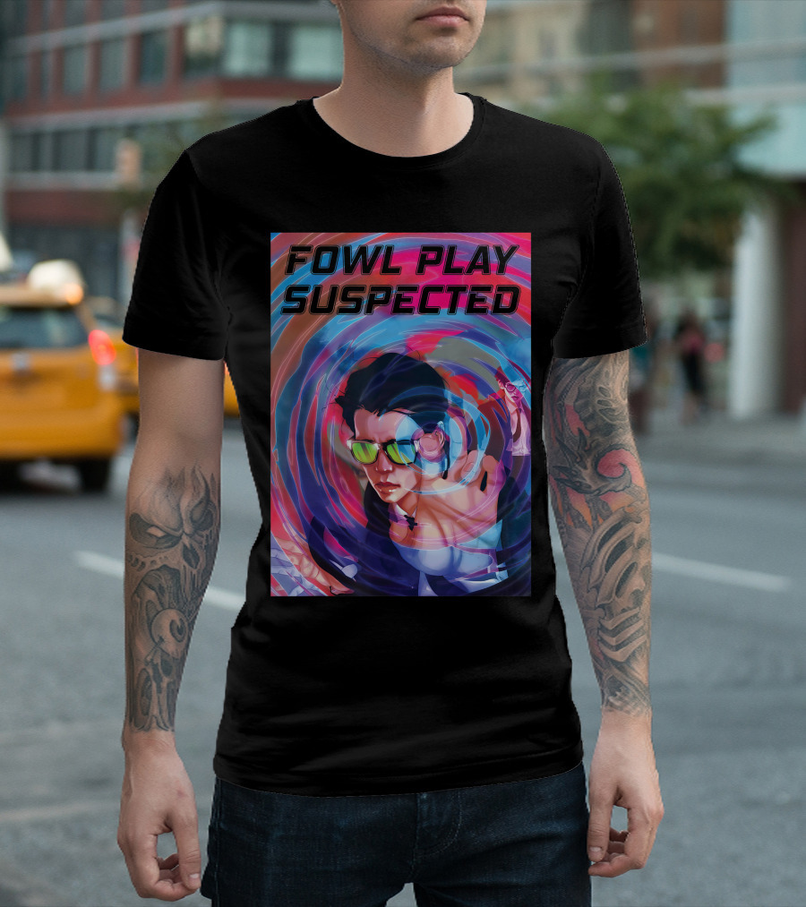 Disney Artemis Fowl Play Suspected Illustrated Fowl Play Suspected T-Shirt
