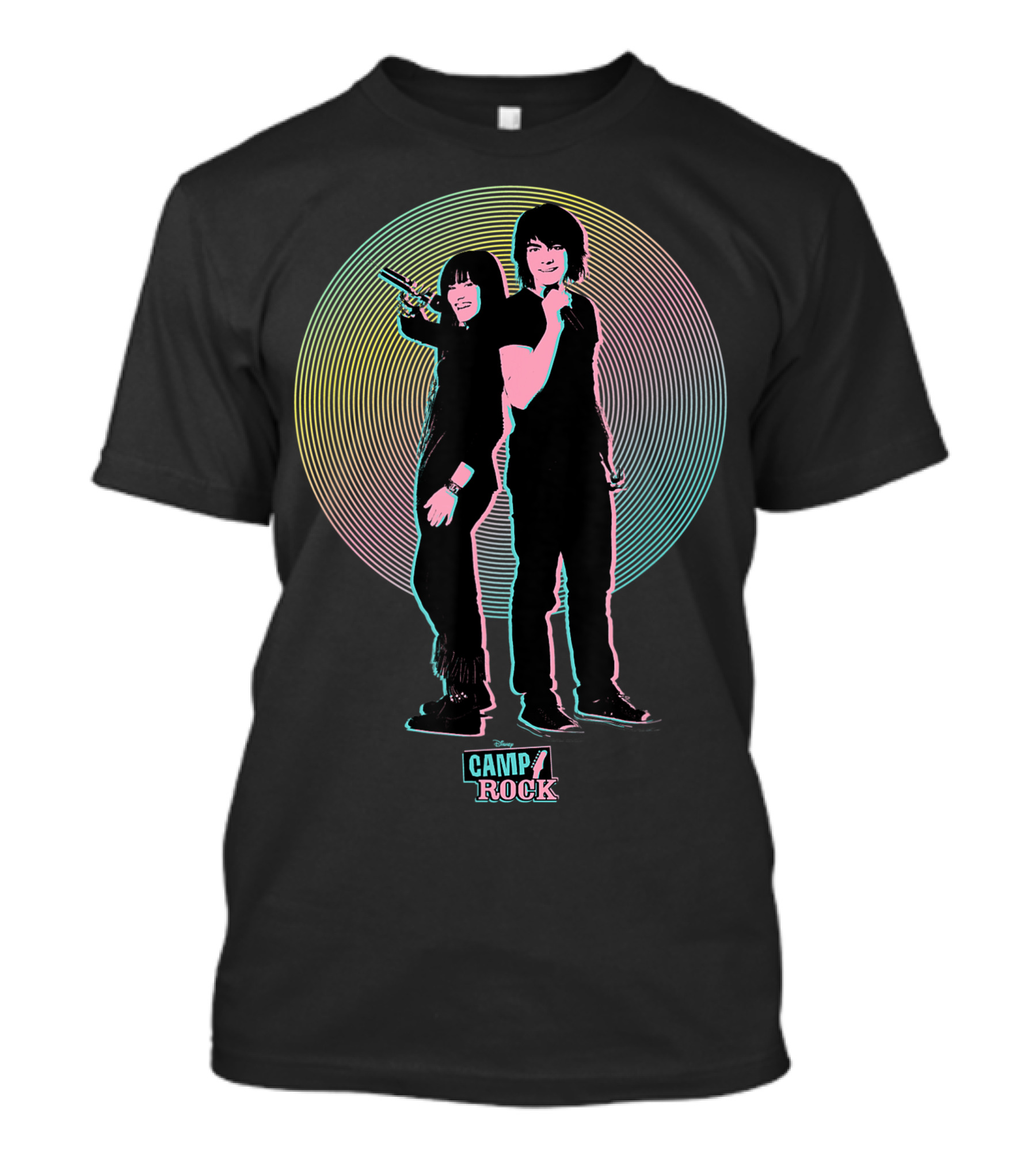 Camp Rock Mitchie Torres Shane Grey Retro T-Shirt