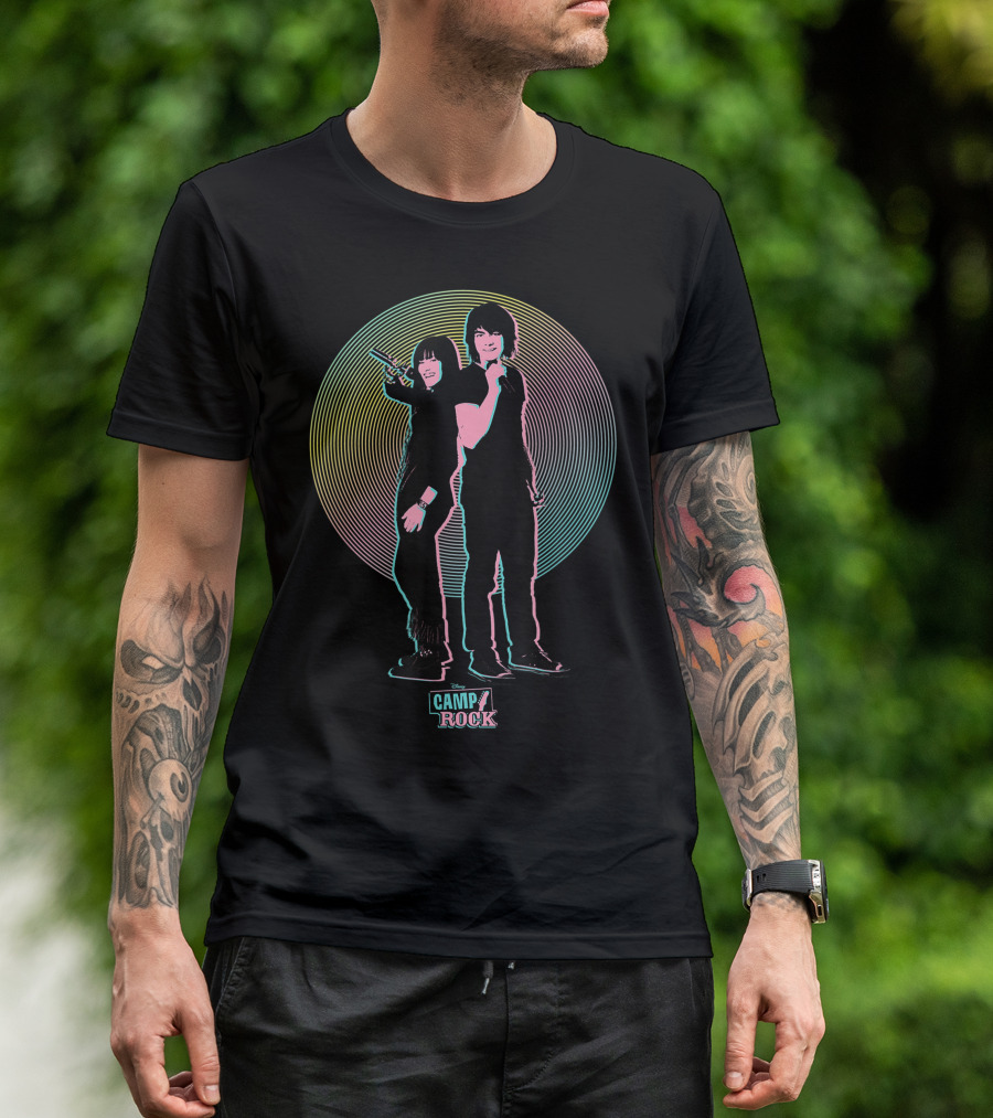 Camp Rock Mitchie Torres Shane Grey Retro T-Shirt
