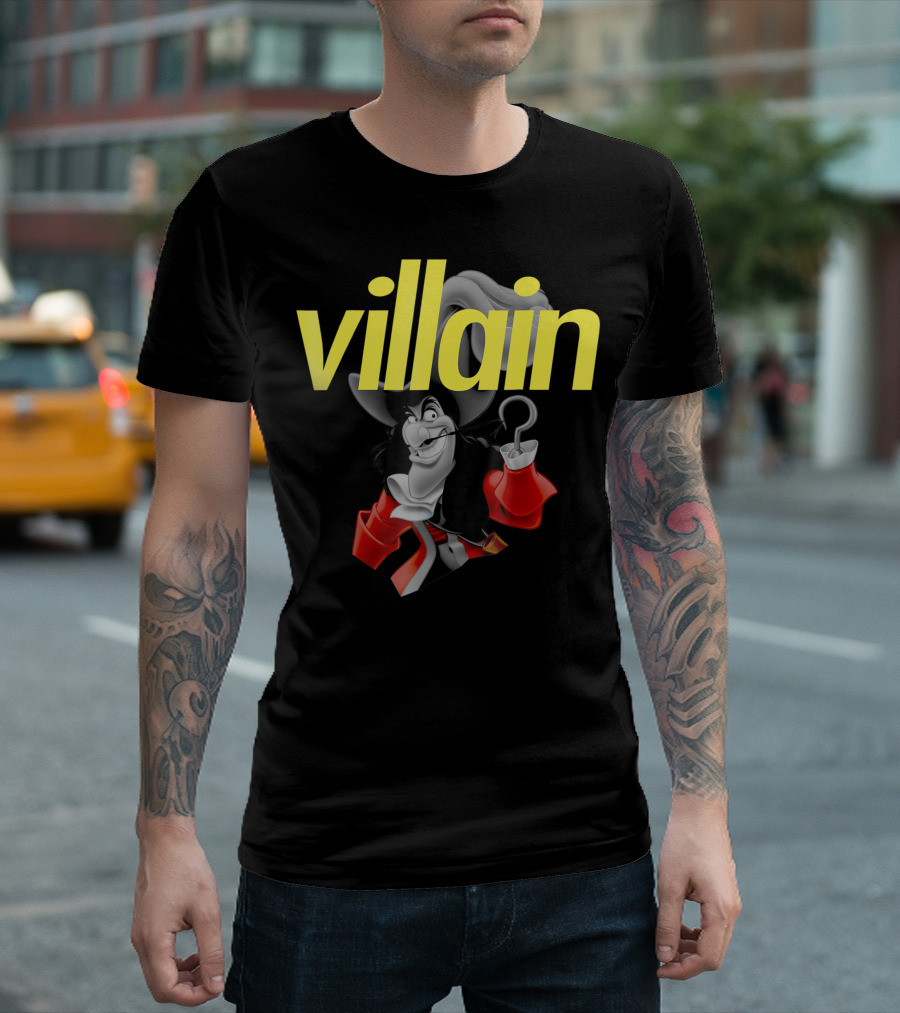Disney Captain Hook Villain Ku Peter Pan Character T-Shirt