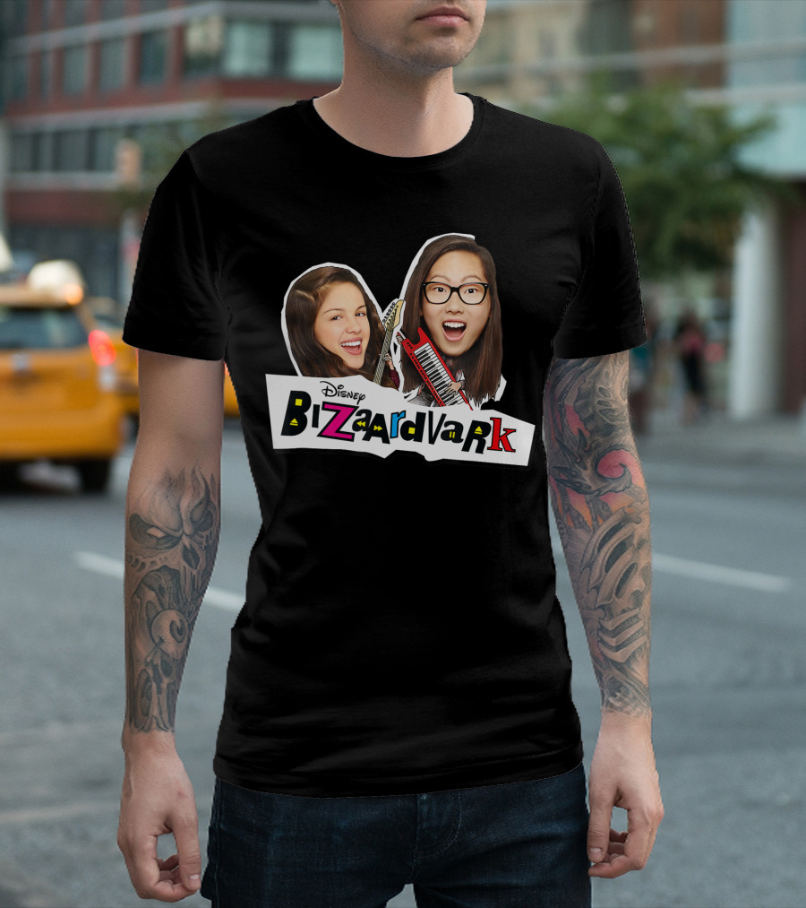 Bizaardvark Disney Channel Frankie and Paige with Guitars T-Shirt