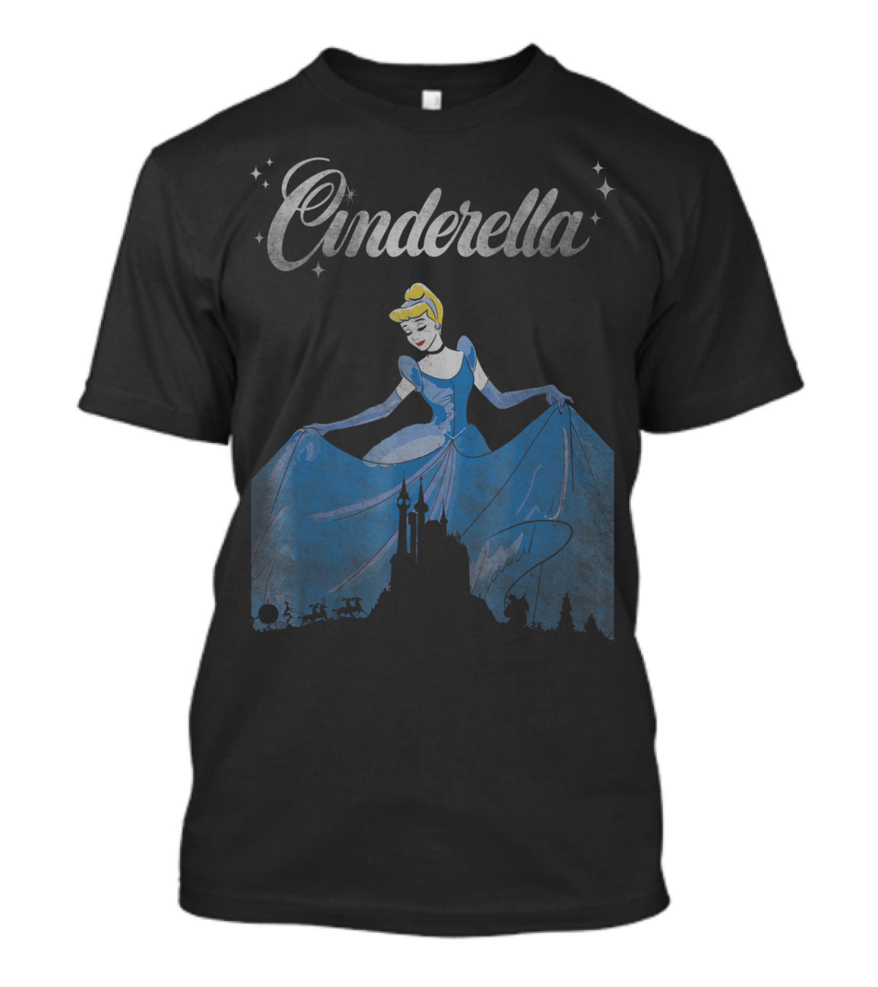 Cinderella Disney Vintage Castle Dress T-Shirt