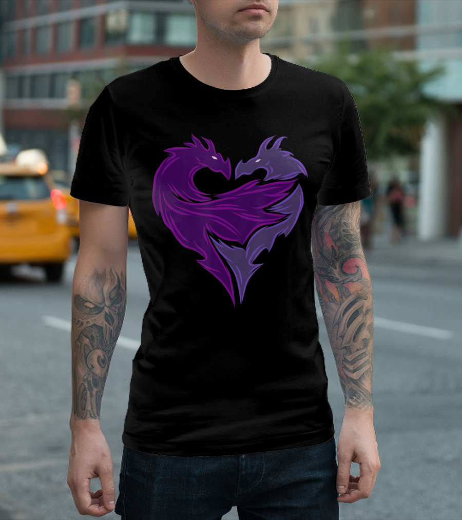 Disney Descendants 2 Mal Dragon Heart Emblem T-Shirt