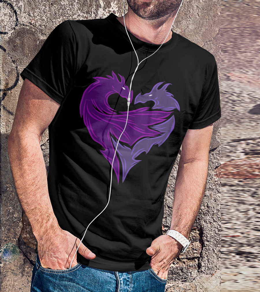 Disney Descendants 2 Mal Dragon Heart Emblem T-Shirt