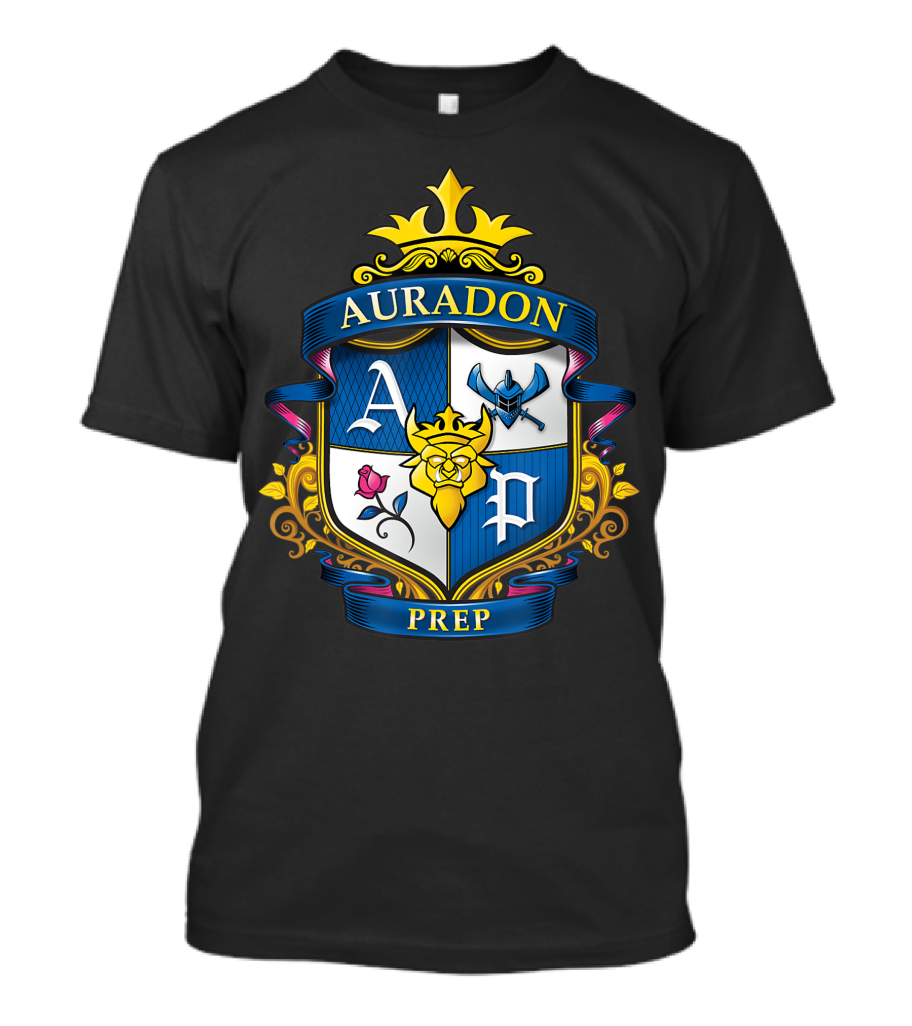 Disney Descendants Auradon Prep Crest Coat Of Arms Emblem T-Shirt