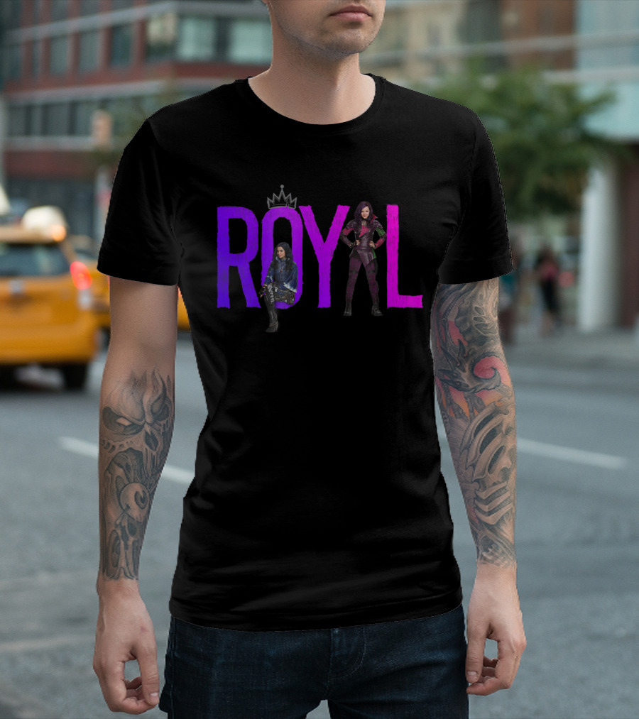 Disney Descendants Royal Characters With Crown T-Shirt