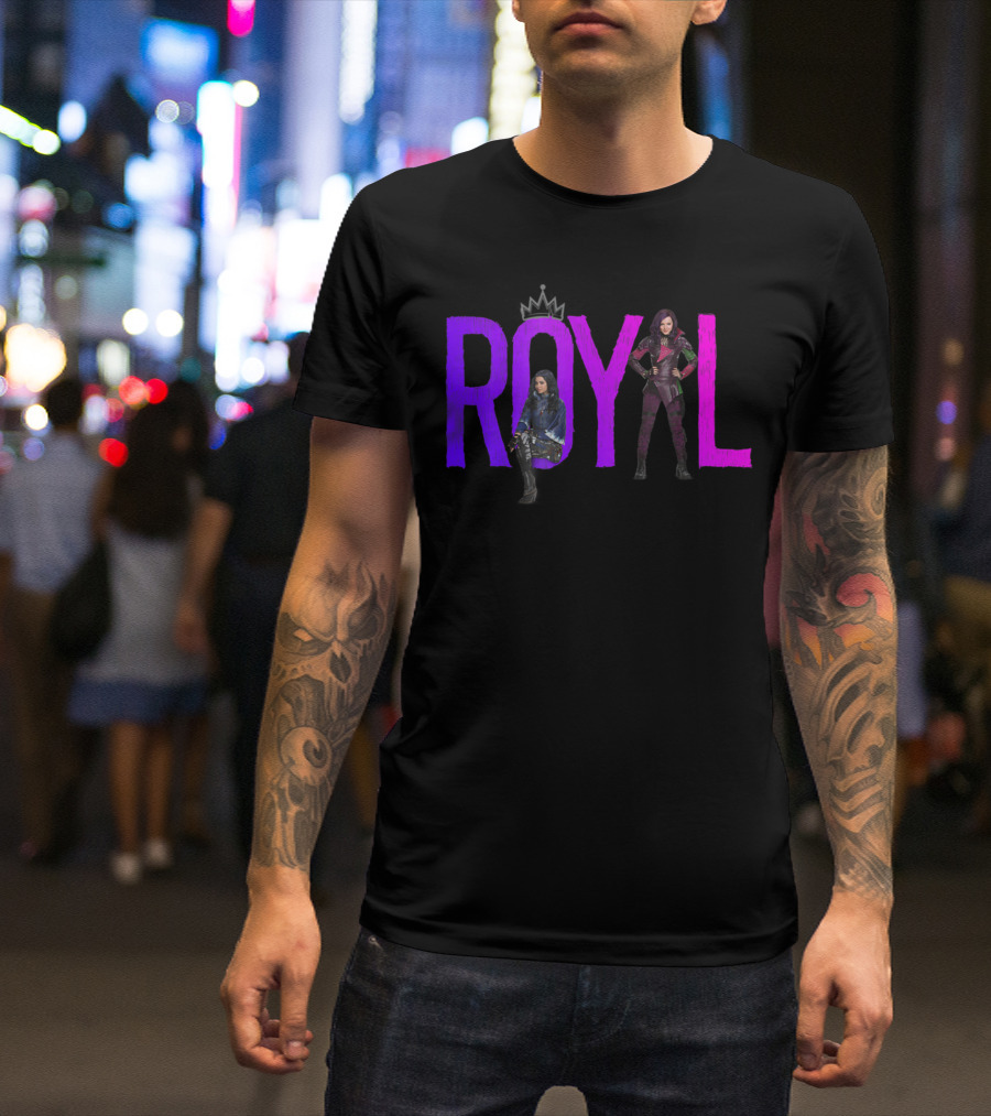 Disney Descendants Royal Characters With Crown T-Shirt