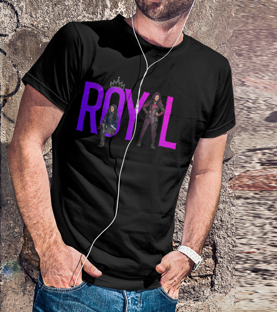 Disney Descendants Royal Characters With Crown T-Shirt