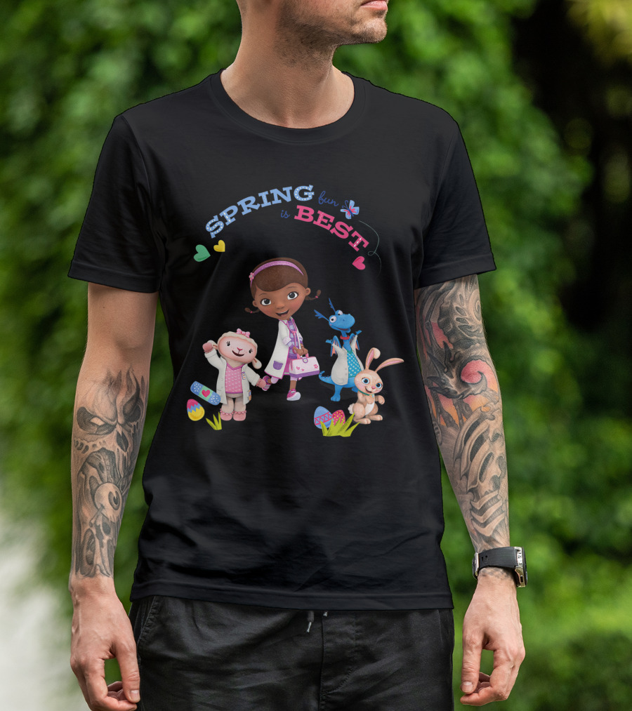 Disney Doc McStuffins Spring Fun Is Best Easter Eggs And Friends T-Shirt