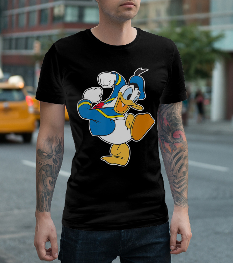 Disney Donald Duck Action Pose Energetic T-Shirt