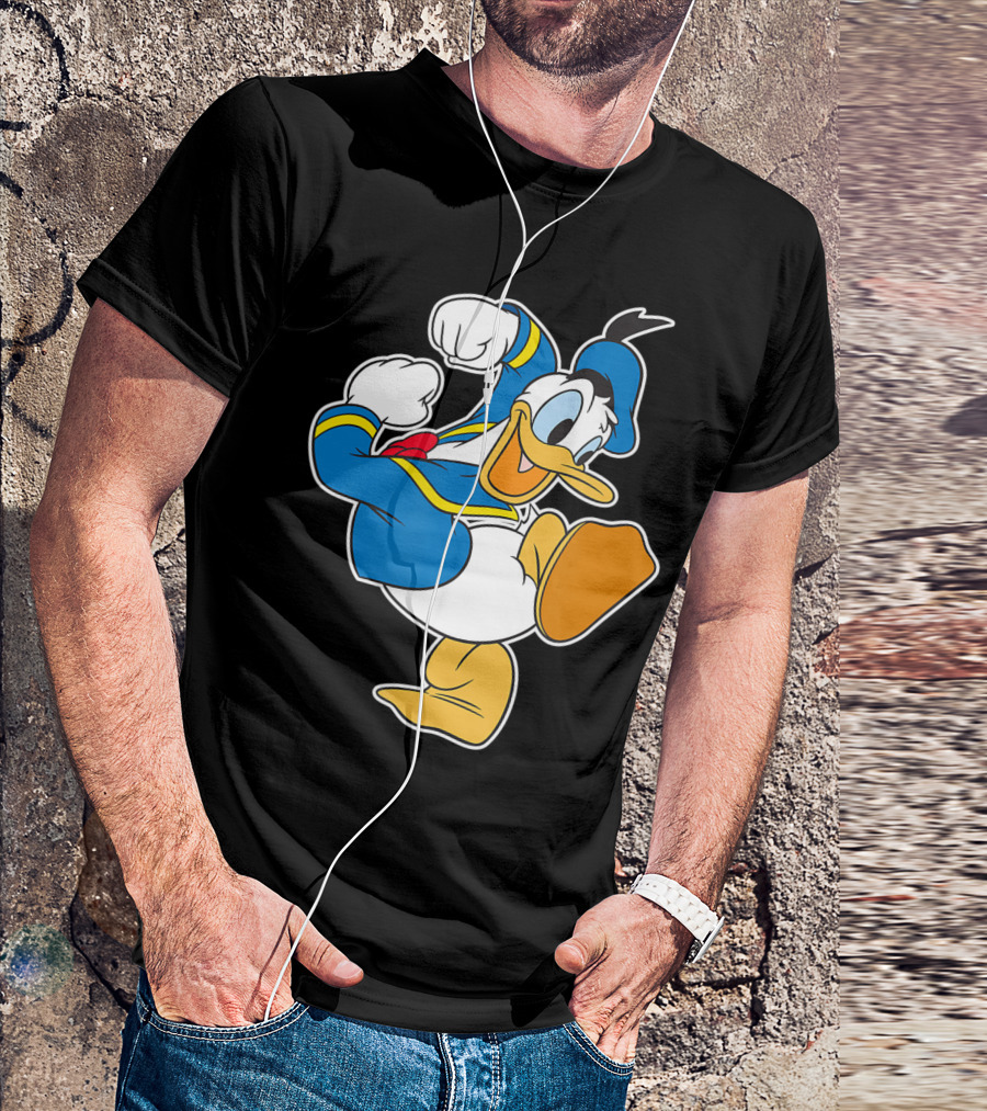 Disney Donald Duck Action Pose Energetic T-Shirt