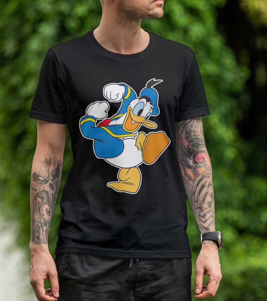 Disney Donald Duck Action Pose Energetic T-Shirt