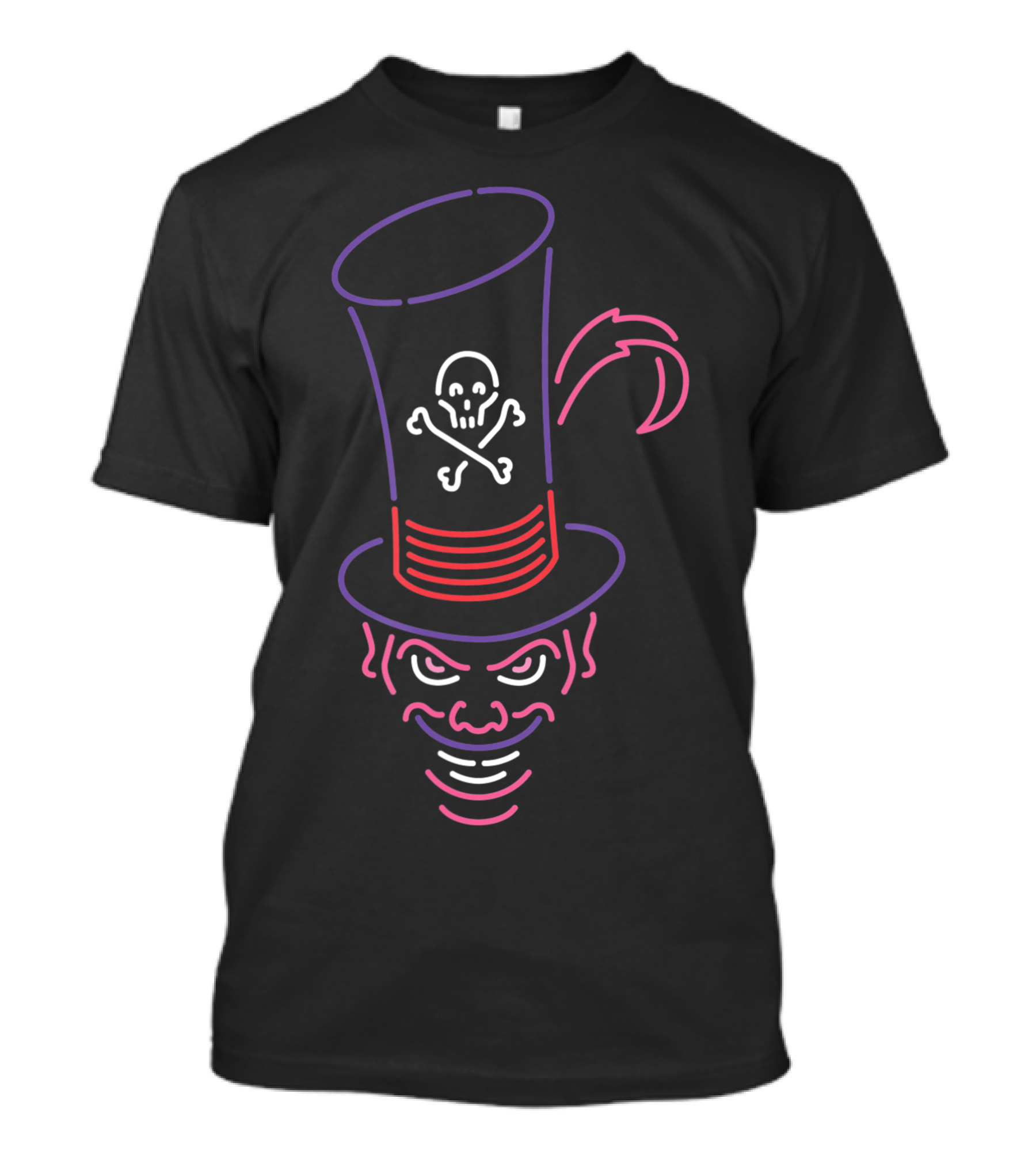 Disney Dr Facilier Neon Skull Hat T-Shirt