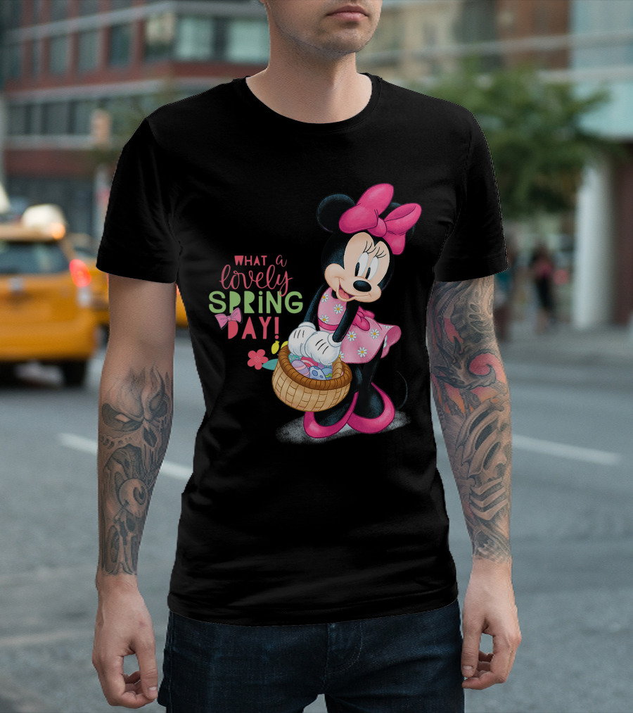 Minnie Mouse Disney Easter What a Lovely Spring Day T-Shirt